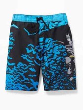 NWT Old Navy Pop-Culture DC Comics Batman Swim Trunks Board Shorts Boys M 8