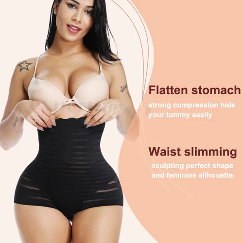 Women Body Shaper High Waist Butt Lift Tummy Control Slim Panties Mesh Underwear - Picture 5 of 30