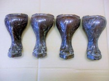 Vier Antike Gussf&uuml;sse Art Deco RAR sehr Dekorativ XVIII
