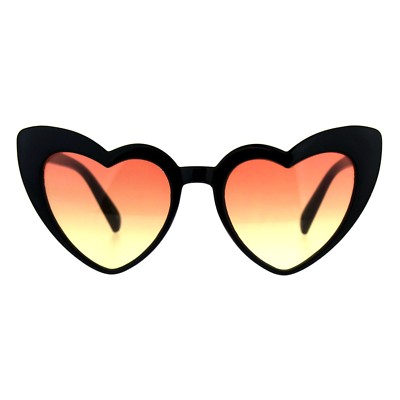 Cateye Heart Shape Sunglasses Womens Cute Designer Fashion Shades