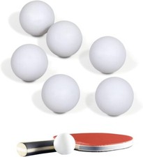 Set 6 Palline da Ping Pong per tavolo palle tennis allenamento bianche 40 mm