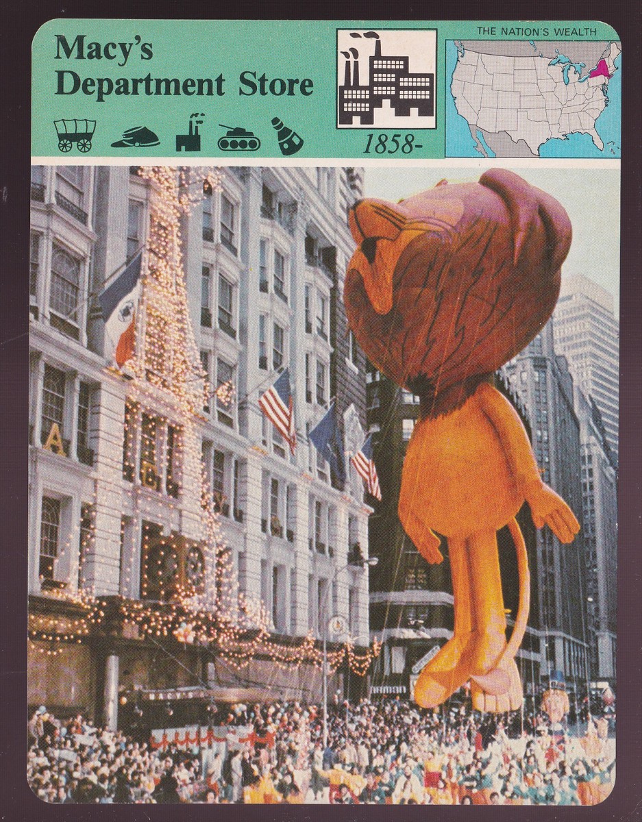 MACY'S DEPARTMENT STORE Thanksgiving Day Parade Photo 1980 STORY OF AMERICA  CARD
