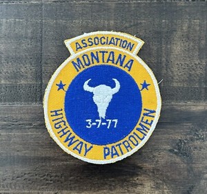 Vintage Montana Highway Patrolmen “Association” Police Patch, MT Patch