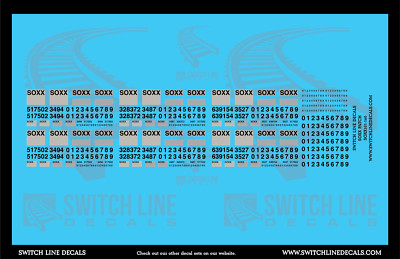 N Scale SOXX Patch Decal Set