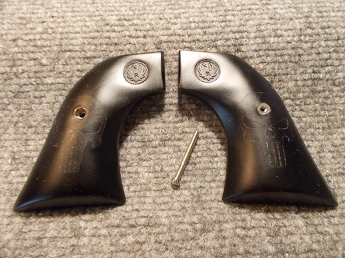 Ruger Mark I, A54 frame pistol grips smooth pearl with gold leaf