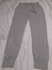  Men's Gray Hanes Lounge Pants Comfy Size Medium Pull Tie Side Pockets LN