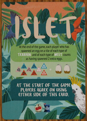 Islet Board Game Dice Tower Promo Card 2024 Kickstarter 2Tomatoes Games