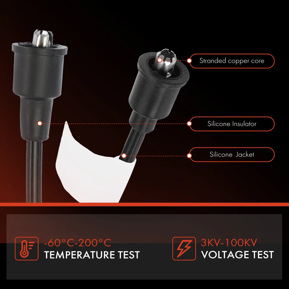 9x Juegos de cables de bujía para Ford Bronco Buick Special Lincoln Mercury Oldsmobile Foto 3 de 4