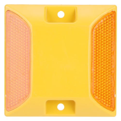 6PCS Double Yellow Plastic Road Reflectors Street Pavement Driveway Stud AU - Foto 5 di 12