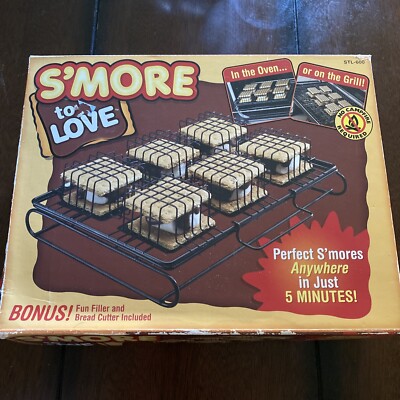 S'more to Love S'mores Maker NEW in Original Box Indoor Outdoor Oven Or Grill
