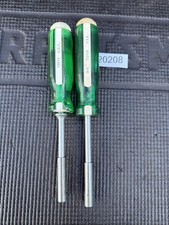 Rare Sk Tools Usa Magnetic Screwdriver Set 2pc 73514 73518 Green Hard Handle