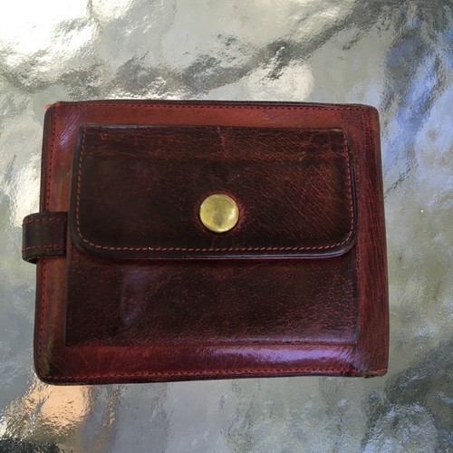 Coach Vintage Geldbörse Wasserbüffelleder Portemonnaie rot 4640 aus den 80er Jahren - Bild 5 von 10