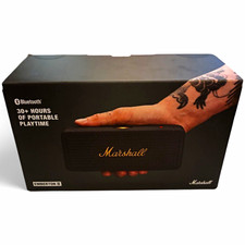 Marshall Emberton II Portable Bluetooth Water-Resistant Speaker USB-C 20W Black