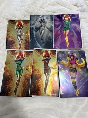 Nathan Szerdy Virgin FOIL LOT PHOENIX STORM JUBILEE X-MEN  SDCC NYCC 2024 NM