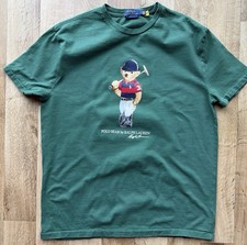 Polo Ralph Lauren Polo Bear Graphic Classic Fit Men's Green T-Shirt Size M