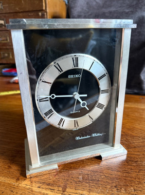 Seiko Kaminuhr QF144s Lautstärkeregler WESTMINSTER und WHITTINGTON Glockenspiel Japan
