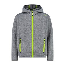 CMP Jungen Fleece Jacke Fix Hood 3H60844 Grau