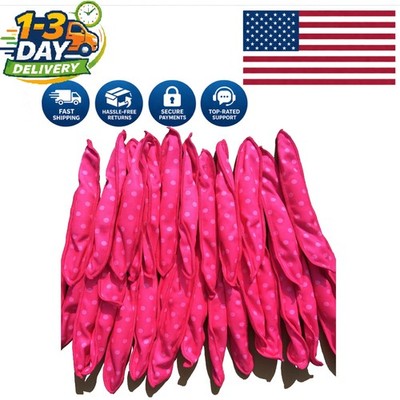 Aimin Soft Curlers   30 Pink Foam Rollers for All Hair Types   No Heat Required