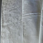 Antique Damask LINEN Tablecloth 124"X73" Flowers Lilies of the Valley PROVENANCE — photo 5