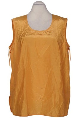Chalou Bluse Damen Oberteil Hemd Hemdbluse Gr. EU 50 Baumwolle Gelb #043rhfd