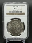 1921-S Morgan Silver Dollar $1 NGC MS63