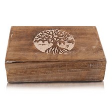 Great Birthday Gifts Handmade Decorative Wooden Jewelry Box Tree Of Life Carv...