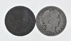 1892-1915 Lot 2 1908-O 1902 Barber 90% Half Dollars - Coin Collection *916