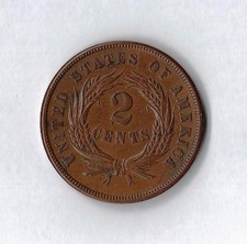 1864-1868 Two Cent Piece G/VG