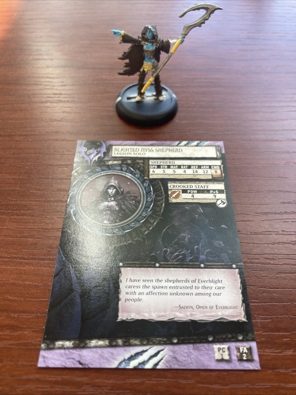 Painted Privateer Press Hordes Legion Of Everblight Blighted Nyss Shepherd Metal