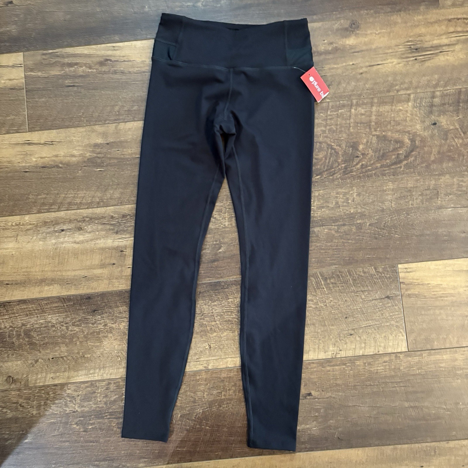 Pure Barre Womens Black Ankle Athletic Active Workout Legging Compression Size S
