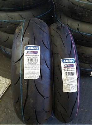 120/70 17 Und 180/55 17 Paar Motorradreifen Mitas Sport Force+ Reifen DOT25