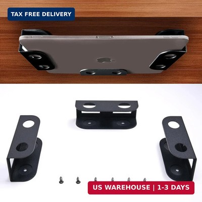 BYMECOST Under Desk Laptop Storage Mount, Metal Under Desk Device Holder, for De