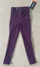 KERRITS Kids Ice Fil Full Seat Tech Tight Breeches Raisin Kids 4-5 years new