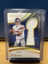 2025 Panini Immaculate Collection Eli Manning Championship Memorabilia /99