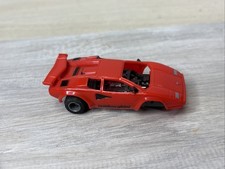Tyco HO Magnum 440 Lamborghini Countach Red HO Slot Car, Vintage