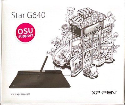 XP-Pen Star G640 Graphics Drawing Tablet USB Wired w/ Stylus & Accessories