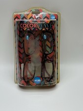 Color Wave 1.50 Fashion Reading Glasses Value Pack 2 Pair Box