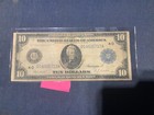1914 $10 Federal Reserve Note Circulated Large Size Banknote — photo 1