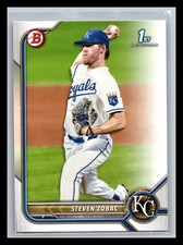 Steven Zobac Kansas City Royals #BD-101 Bowman 2022 Bowman Draft