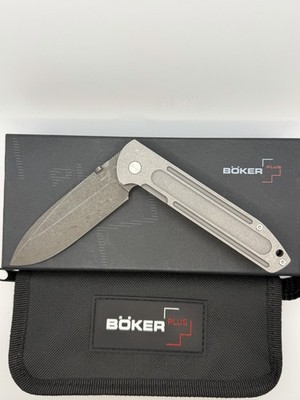 Boker Plus Evade Stonewashed Folding Knife New 01BO384