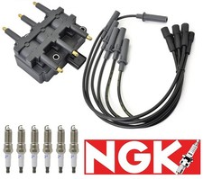 Uf305 Ignition Coil Ngk Spark Plugs Wire Set For Wrangler 3.8l 2007-2011