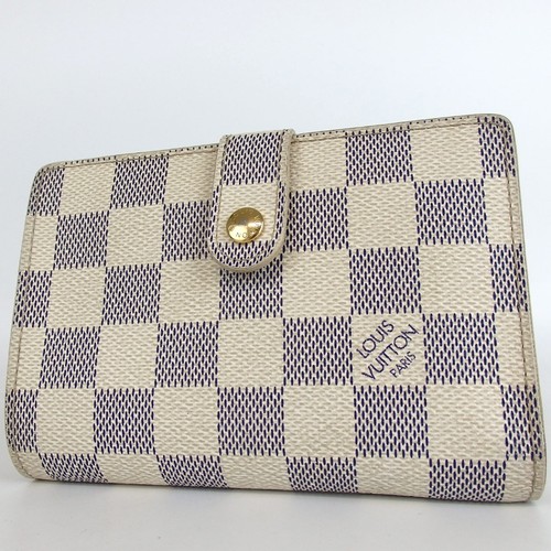 Authentic Louis Vuitton DamierAzur Portefeuille Viennois Wallet PVC N61676[Used]