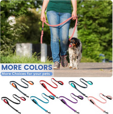 Dog Leash for Large Medium Dogs 6Ft x 1" Reflective Stitching Large Leash wit...