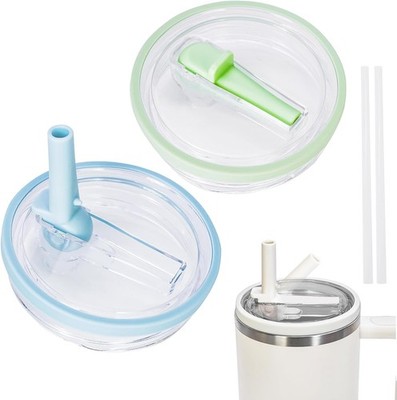 Drinking Straw Lid, Replacement for Stanley Quencher Cups, Leakproof and Spout...