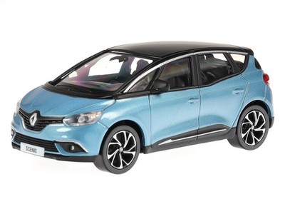 Renault Scenic 2016 celeste blue & black Modellauto 517735 Norev 1:43