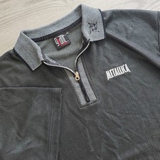 Metallica 1990 90s Vintage Jersey Giant Shirt USA Made Tour Band Concert Polo L