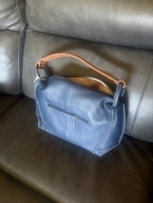 The Sak Los Feliz Indigo Artisanal Leather Tote Shoulder Handbag NEW 14wx9.25hx5