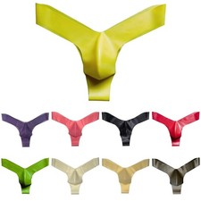 Mens Latex G Strings Underwear Pouch Briefs Seamless Design Collection