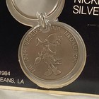 1984 New Orleans LA World Fair Exposition Die Struck Key Tag Nickel Silver NIP — photo 4