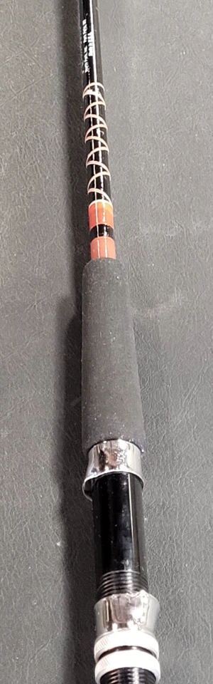 North Fork Musky Lunger Spinning Rod, 8'6", 5 Alumina Guides, Foam Grip, EX Cond - Image 3 of 4